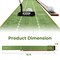 Brown-Green Golf Putting Mat Practice Training Aid With Auto Ball Return
